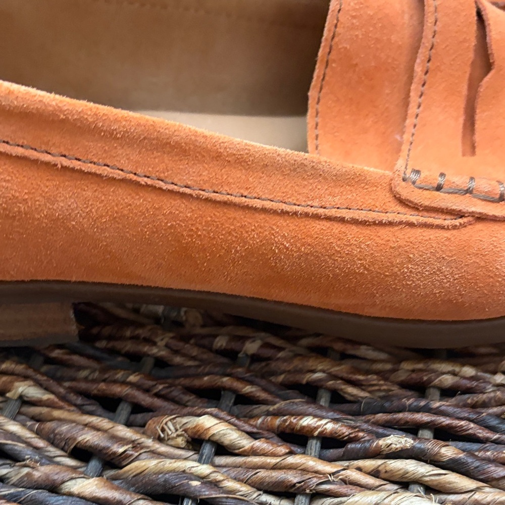 Born Vibrant Orange Suede Flats - Picture 7 of 8